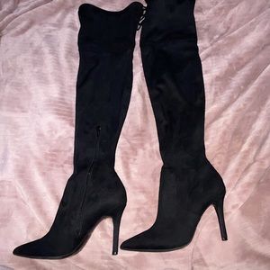 Aldo Suede Over the knee heeled boots